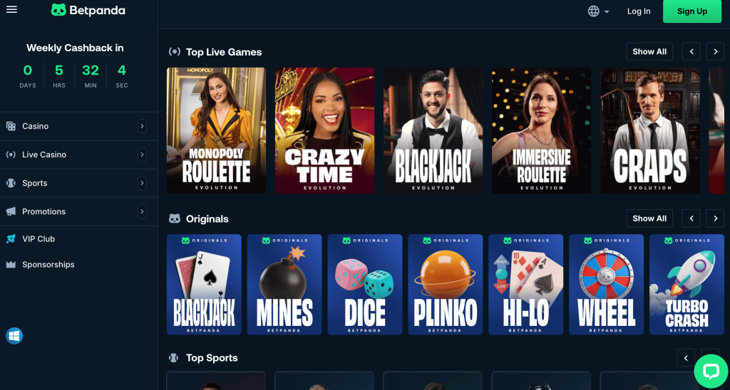 betpanda game library