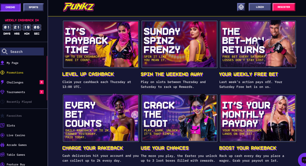punkz bonus promo promotion