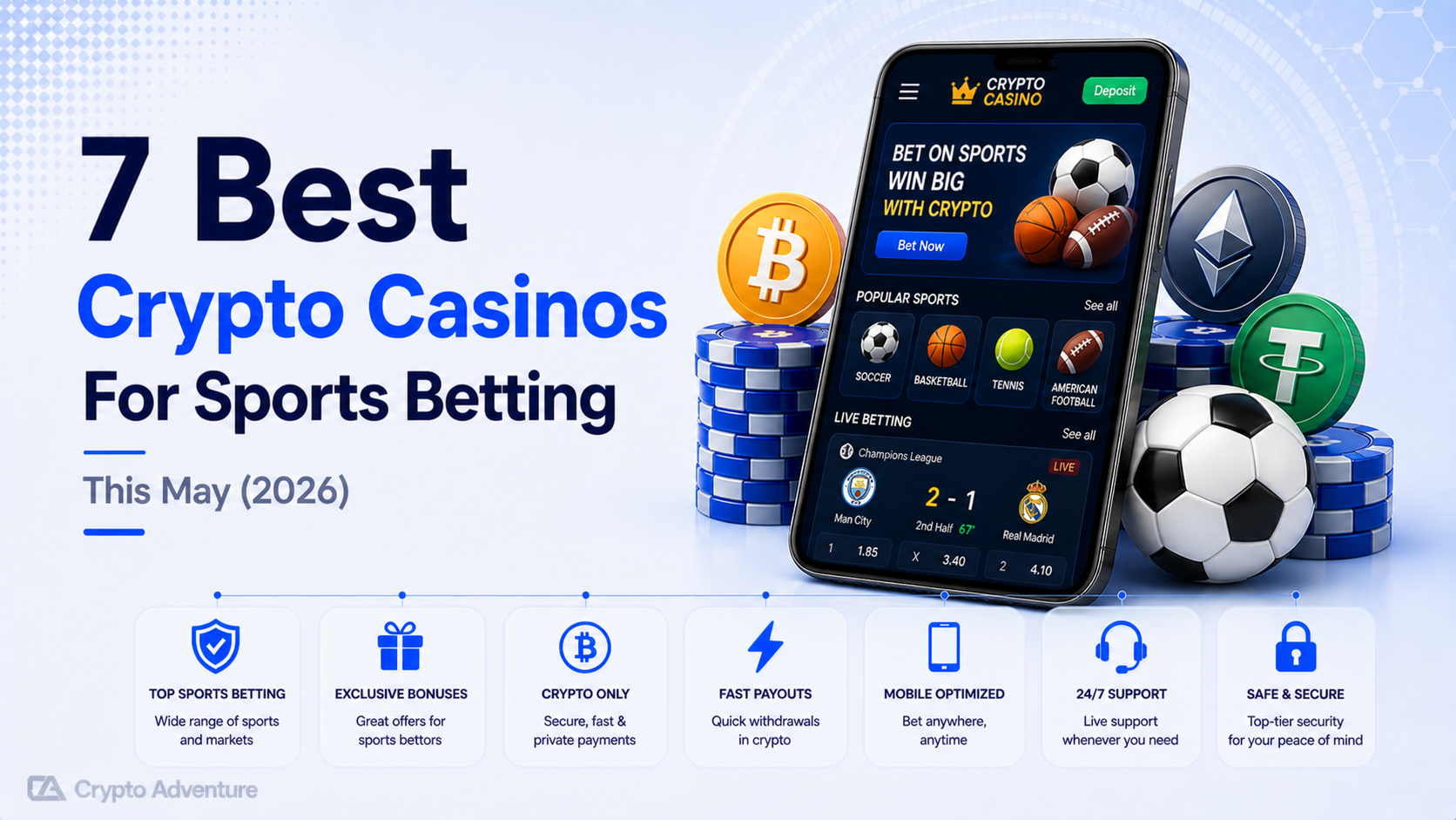 7 Best Crypto Casinos For Sports Betting This May (2026)