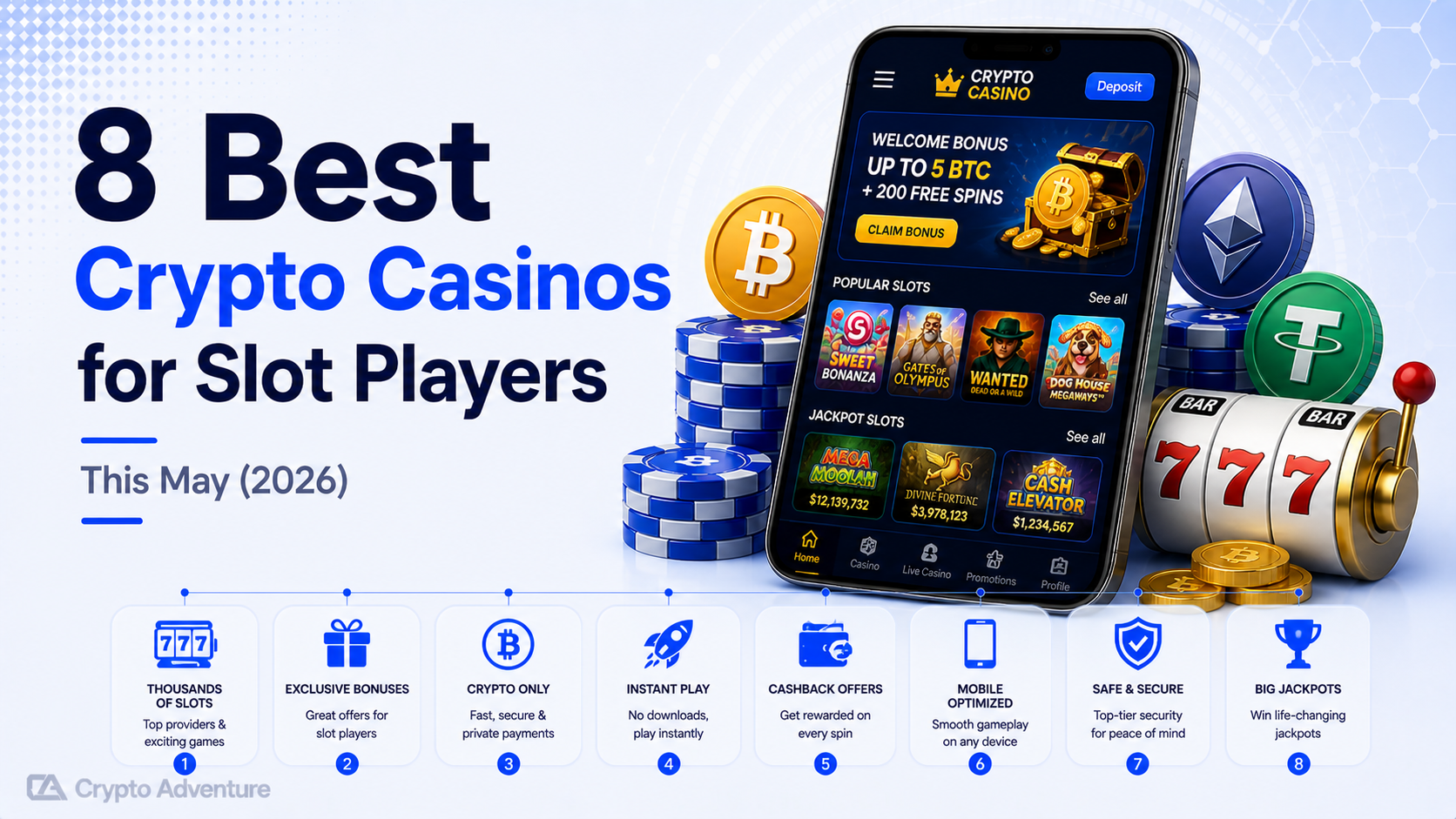 8 Best Crypto Casinos for Slot Players This May (2026)