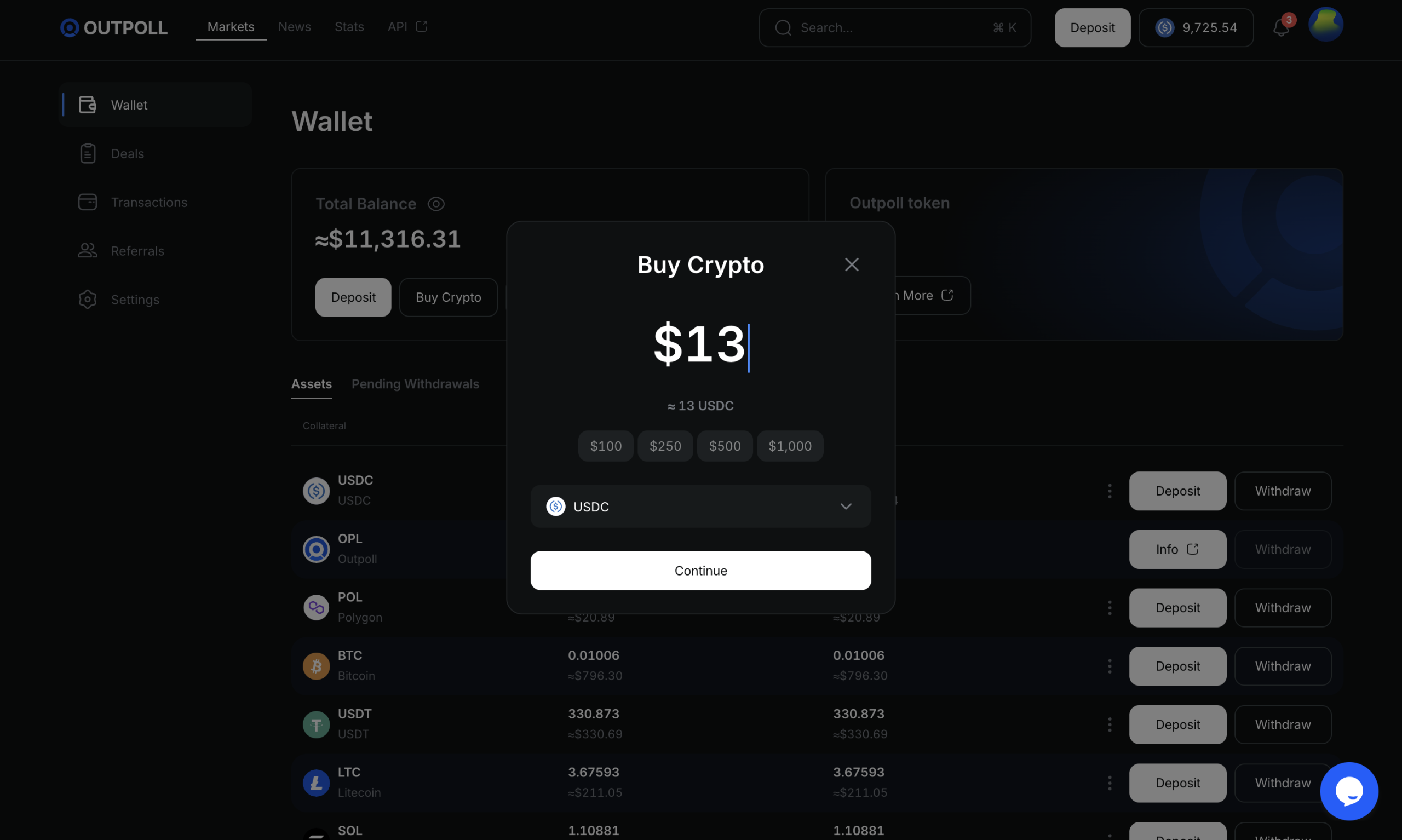 outpoll buying options