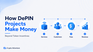 DePIN projects need revenue from usage, data, fees, software, and services, not only emissions that attract early supply.