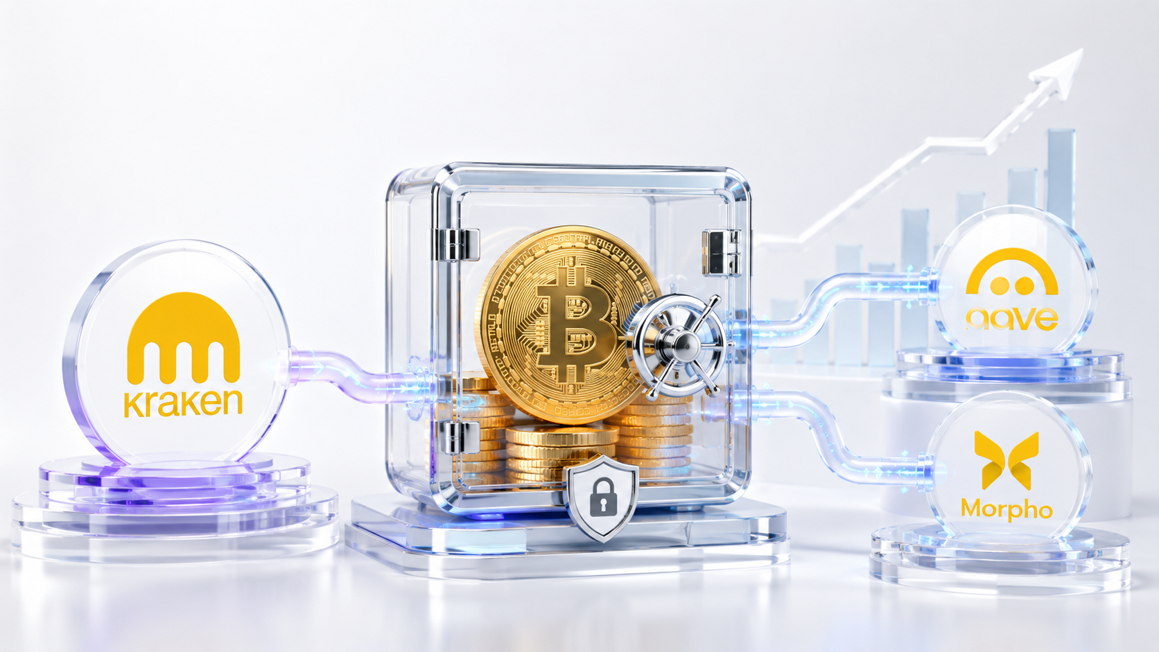 Kraken’s Bitcoin Vault lets BTC holders earn Bitcoin-denominated rewards through DeFi strategies run across Aave, Morpho and Tydro.