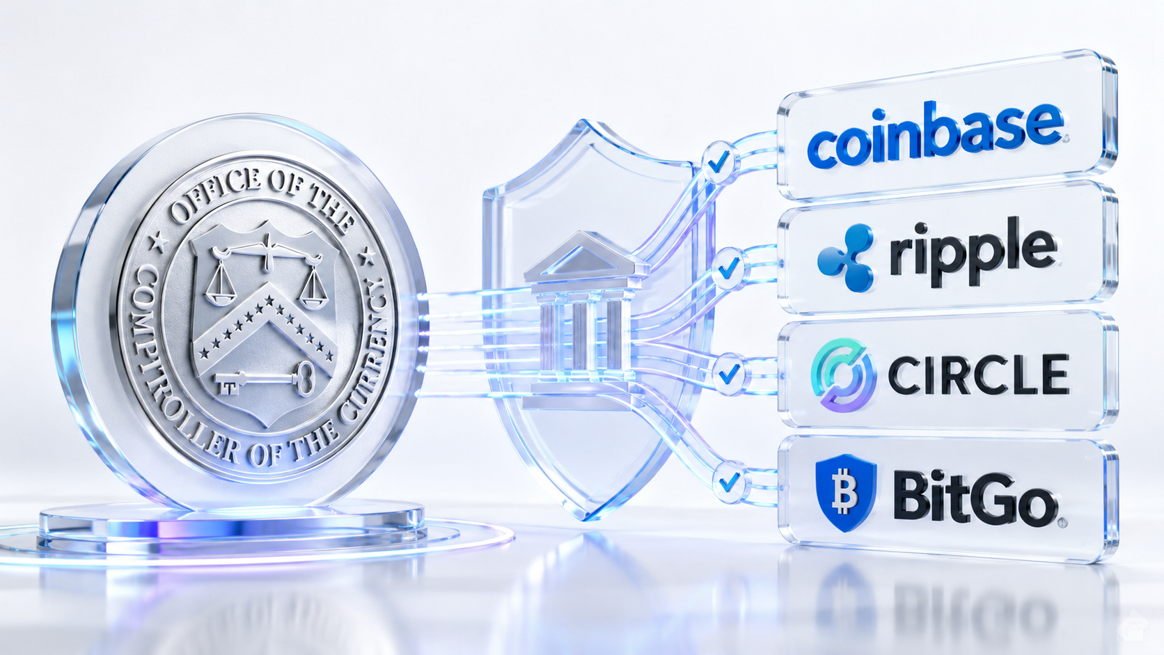 The Digital Chamber urged the OCC to defend crypto trust-bank approvals tied to Coinbase, Ripple, Circle, BitGo and other firms.