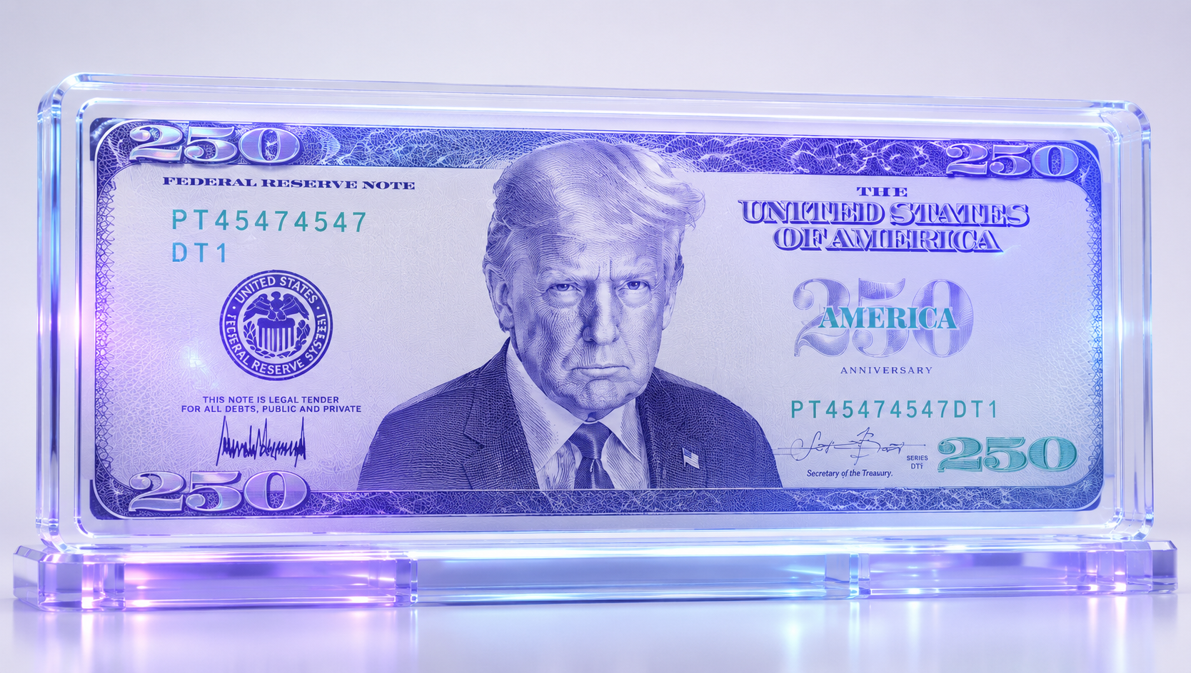 Trump $250 Bill Plan Faces Legal Hurdle Over Living Portrait Ban