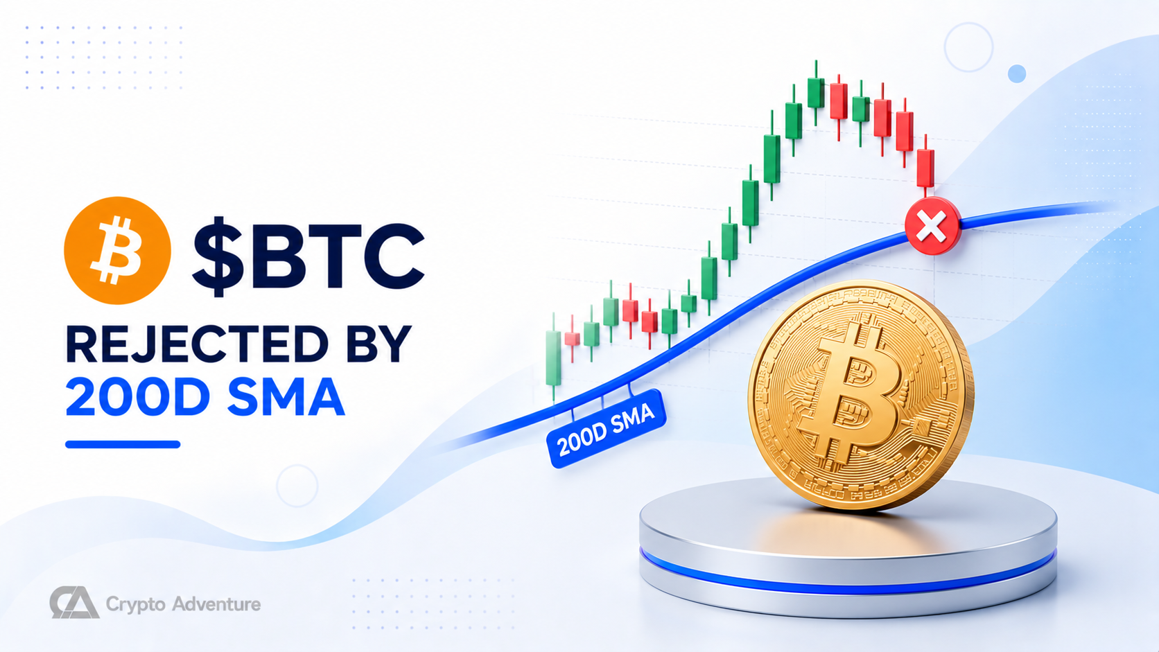 Bitcoin failed to clear its 200-day SMA near $82,500, putting the 50-day SMA around $75,000 back in focus.