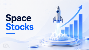 Space stocks are soaring, with the S&P Kensho Global Space Index up almost 36% year-to-date.