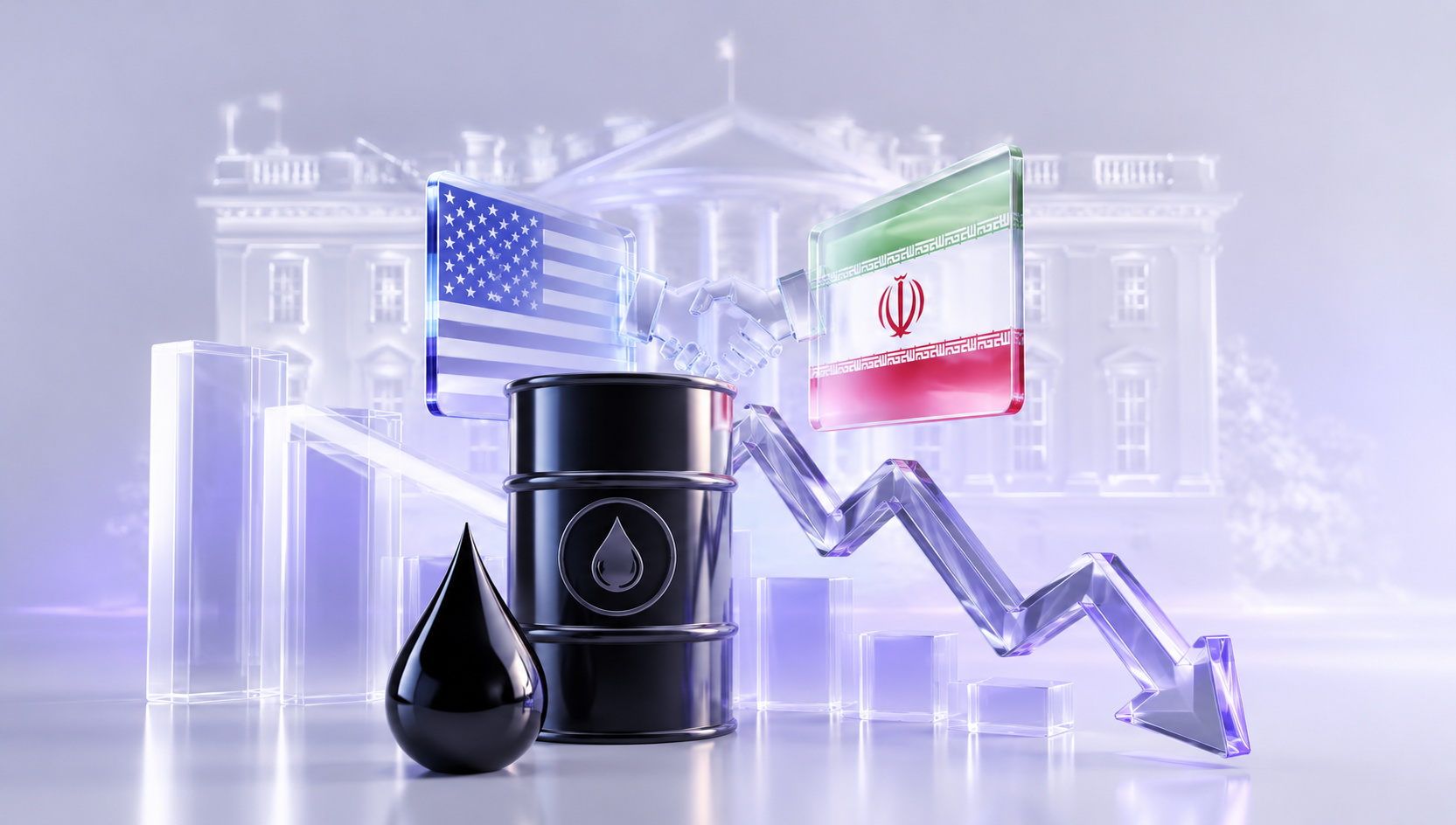 WTI crude dropped toward $97 after Trump said U.S.-Iran talks were in the final stages, easing the war premium in oil.