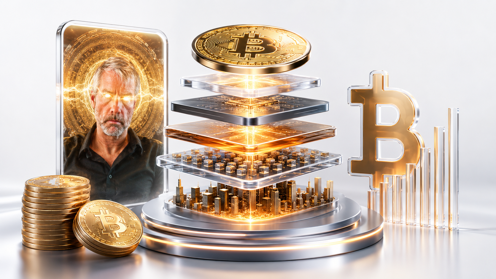 Michael Saylor Unveils Bitcoin-Based Capital Stack at BTC Prague