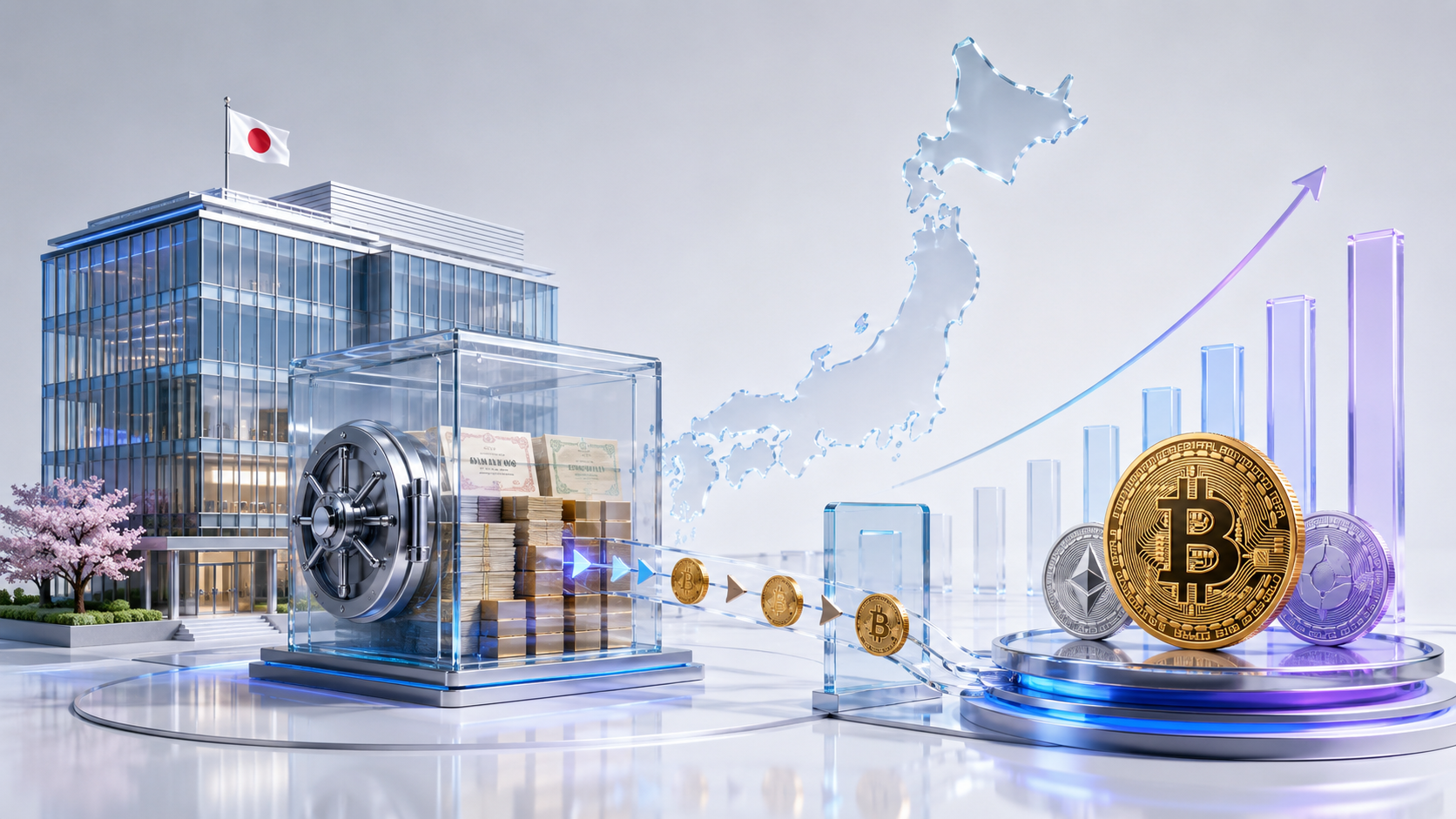 Japan Pension Fund Plans 1% Crypto Allocation In FY2026