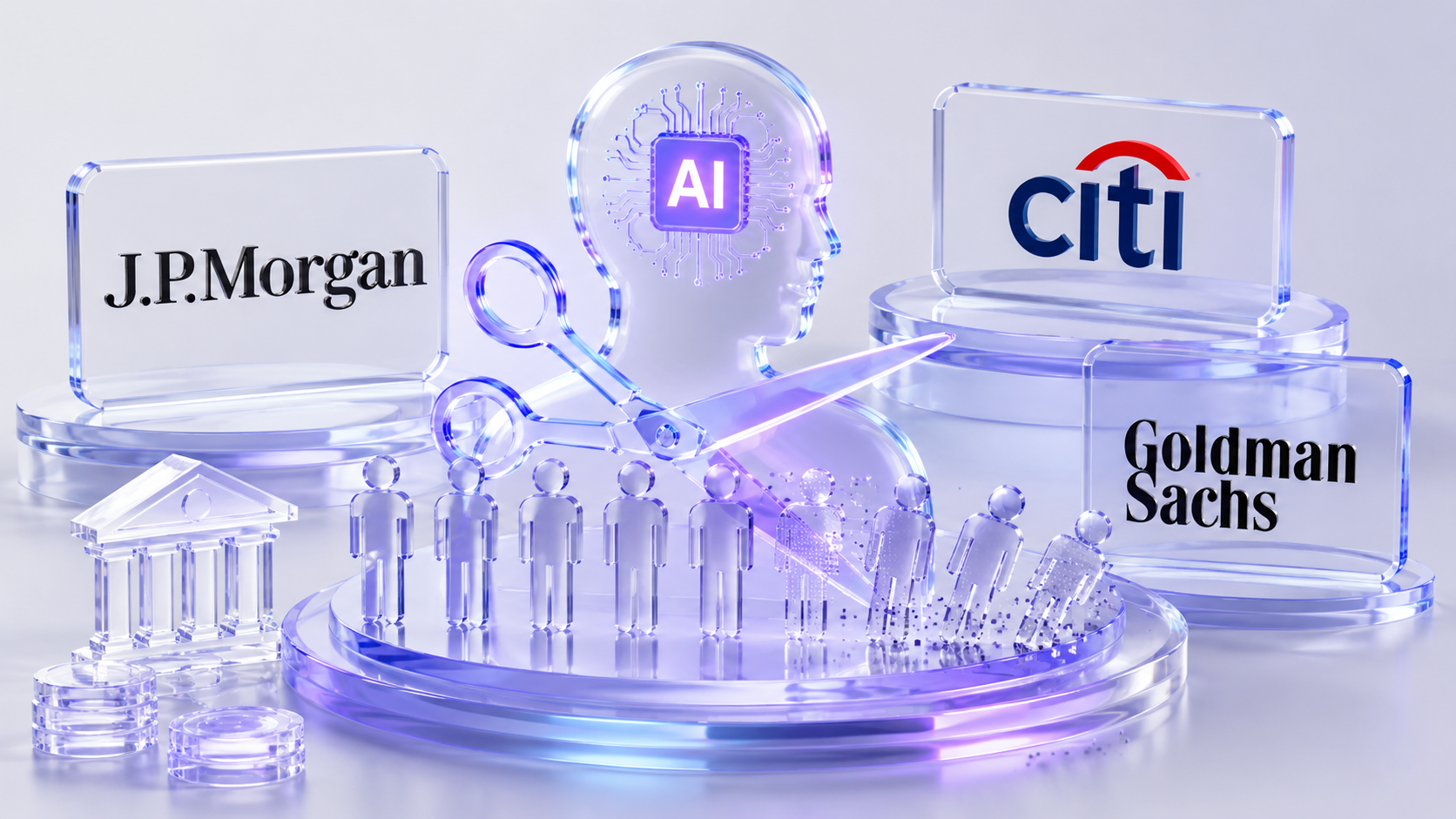 Major Banks Brace For AI Job Cuts As JPMorgan, Citi And Goldman Shift Hiring