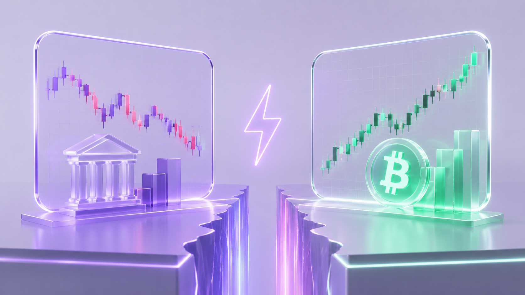 Gap between crypto and equities
