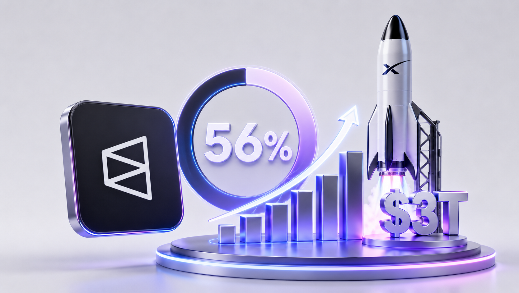 Polymarket Traders Put SpaceX’s $3T Valuation Odds Near 56%
