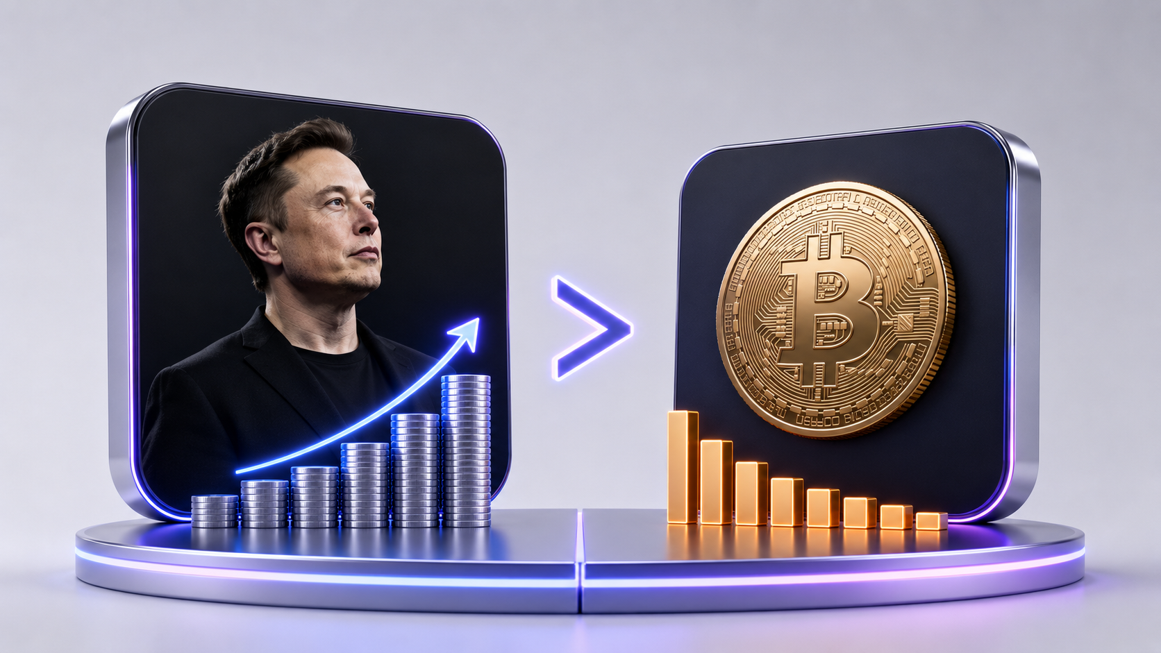 Elon musk fortune overtakes bitcoin market cap