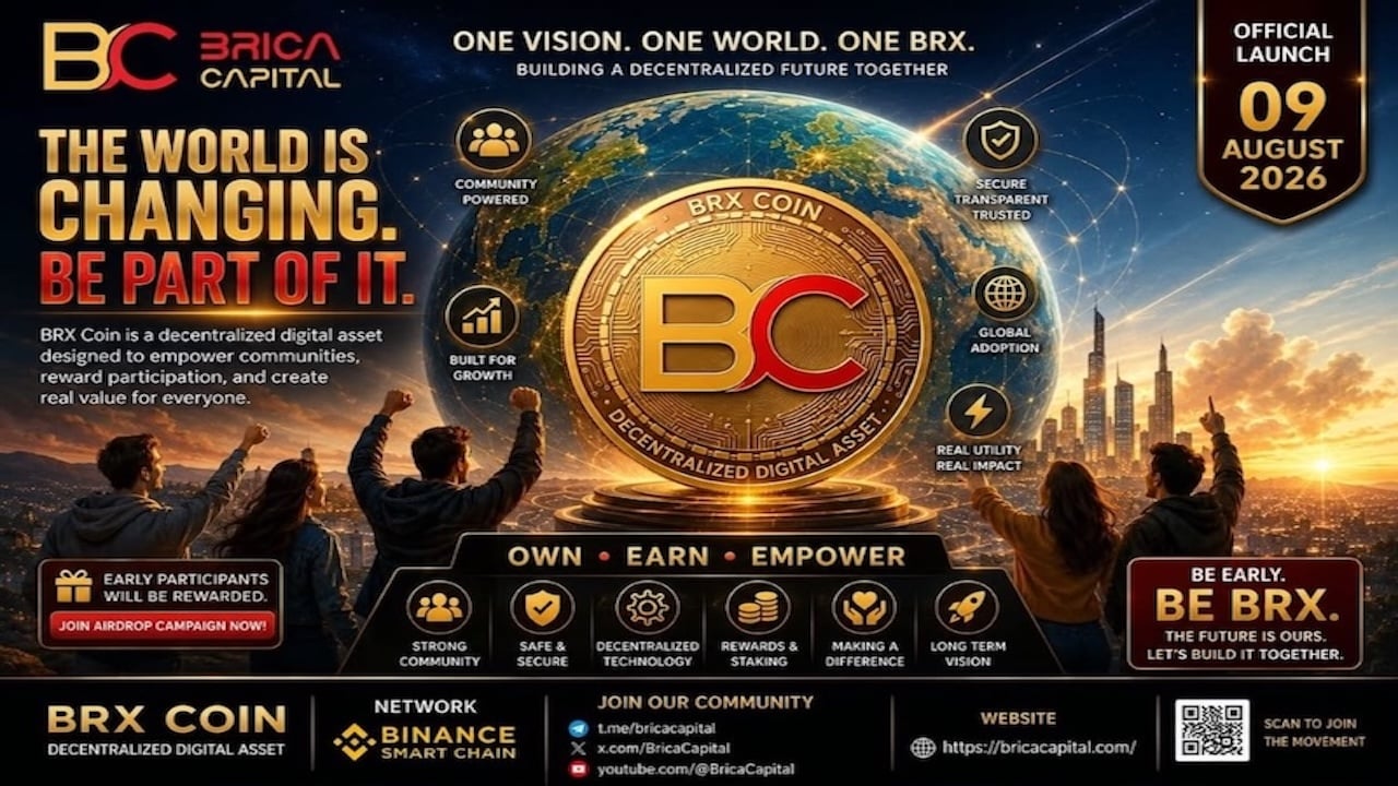 BRX Coin to Launch on PancakeSwap August 9 With $500,000 Liquidity and 100% Locked LP