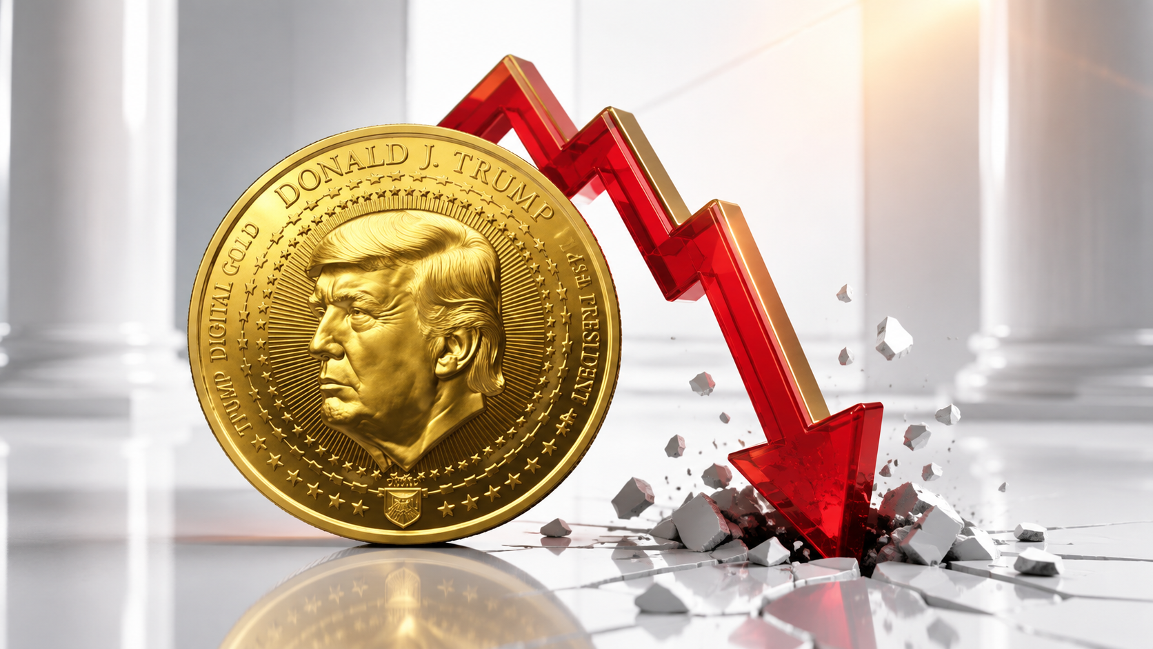 Trump Digital Gold Token Surges Past $60M Then Crashes in Suspected Rug Pull